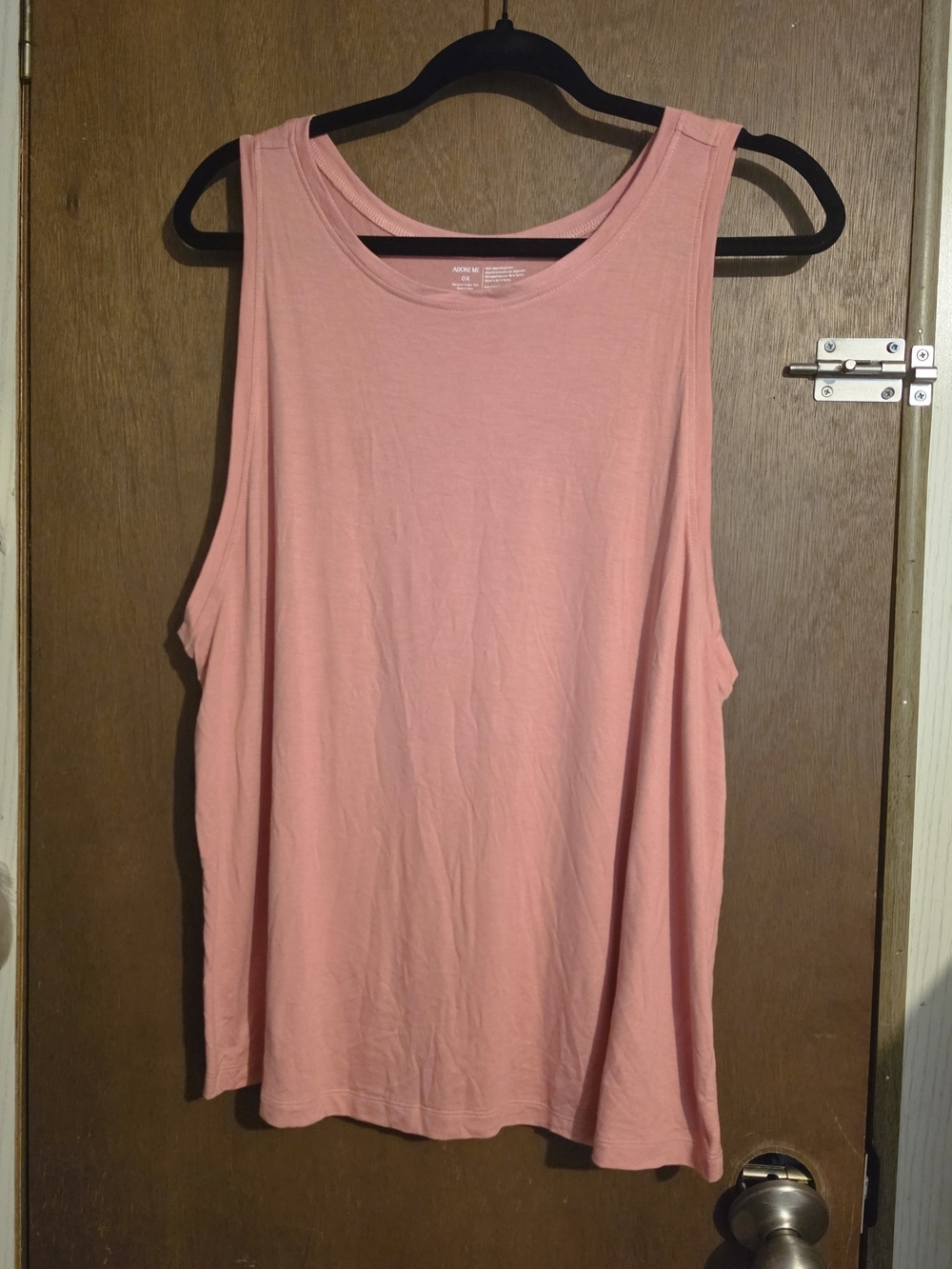 Adore ME Peach-Pink Muscle Tank Top - Sleeveless Women's Top